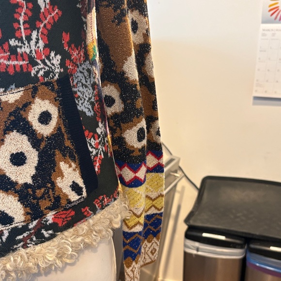 Desigual Multicolor Teddy Jacket with Faux Fur - Picture 4 of 9